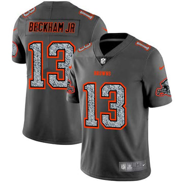Cleveland Browns #13 Odell Beckham Jr 2019 Gray Fashion Static Jersey