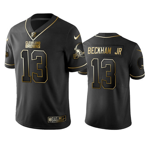 Cleveland Browns #13 Odell Beckham Jr Black 2019 Golden Edition Jersey