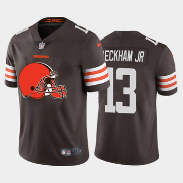 Cleveland Browns #13 Odell Beckham Jr Brown 2020 Team Big Logo Jersey