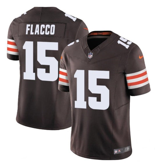 Cleveland Browns #15 Joe Flacco Brown 2023 FUSE Jersey