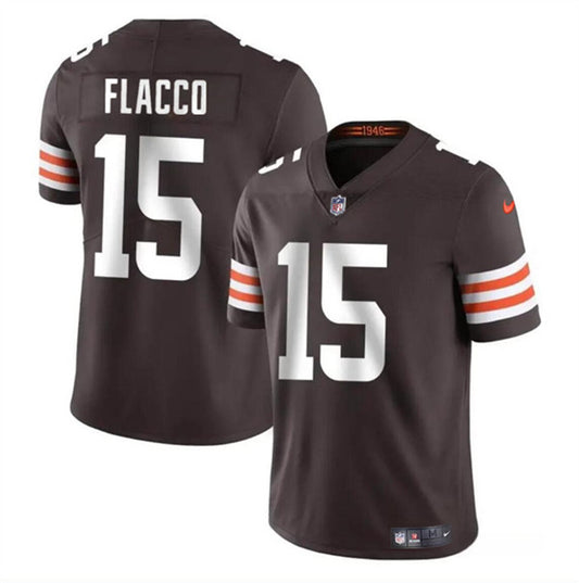 Cleveland Browns #15 Joe Flacco Brown Jersey
