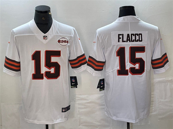 Joe Flacco Cleveland Browns white jersey