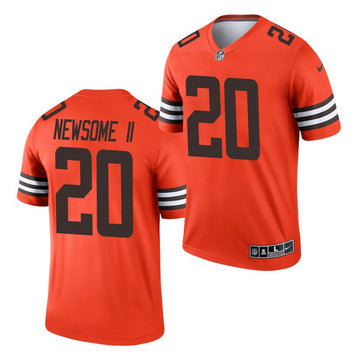 Cleveland Browns #20 Greg Newsome II Orange 2021 Inverted Legend Jersey