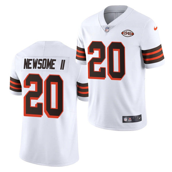Greg Newsome II Cleveland Browns white jersey