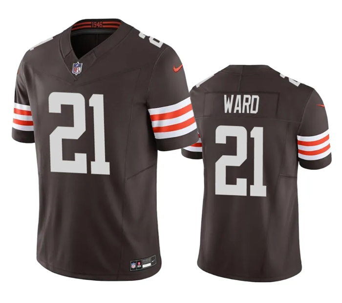 Cleveland Browns #21 Denzel Ward Brown 2023 FUSE Jersey