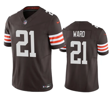 Cleveland Browns #21 Denzel Ward Brown 2023 FUSE Jersey