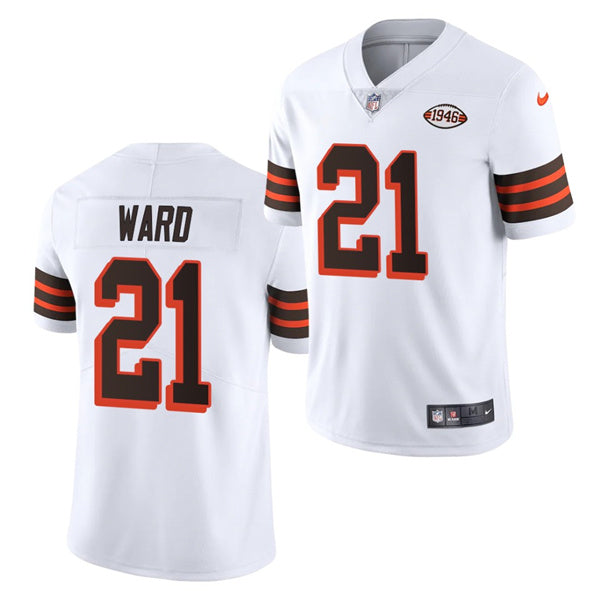 Denzel Ward Cleveland Browns white jersey