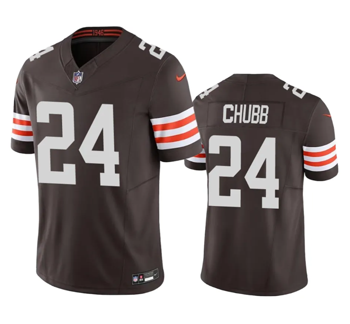 Cleveland Browns #24 Nick Chubb Brown 2023 FUSE Jersey