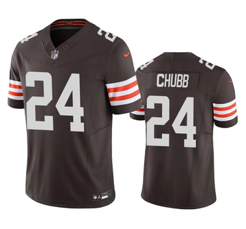 Cleveland Browns #24 Nick Chubb Brown 2023 FUSE Jersey