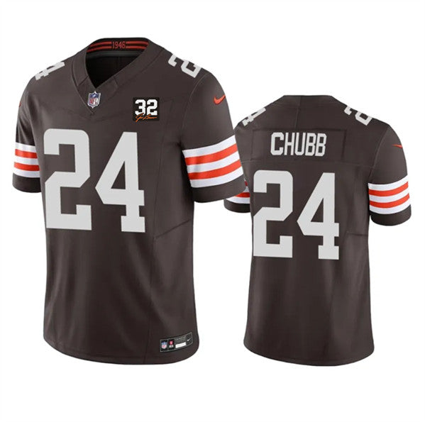 Nick Chubb Cleveland Browns brown FUSE jersey