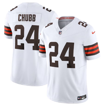 Nick Chubb Cleveland Browns white FUSE jersey