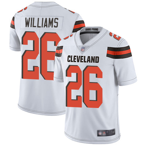 Cleveland Browns #26 Greedy Williams White Jersey