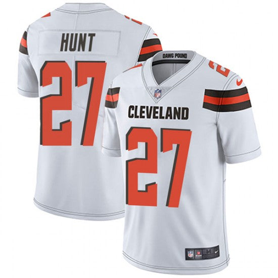 Cleveland Browns #27 Kareem Hunt White Jersey