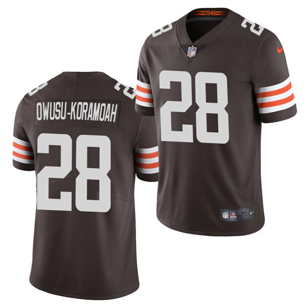 Cleveland Browns #28 Jeremiah Owusu-Koramoah 2021 Draft Brown Jersey