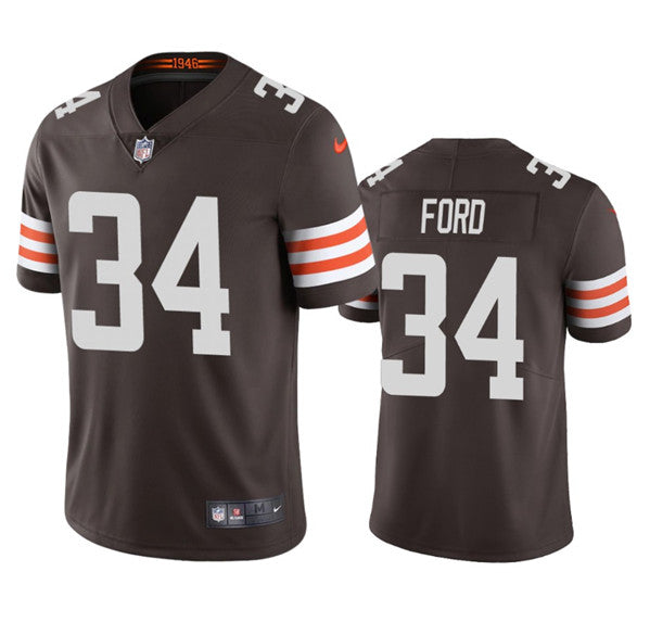 Cleveland Browns #34 Jerome Ford Brown Game Jersey