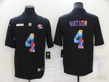 Cleveland Browns #4 Deshaun Watson Black Crucial Catch Jersey