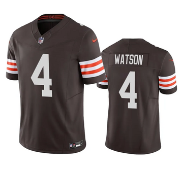 Cleveland Browns #4 Deshaun Watson Brown 2023 FUSE Jersey