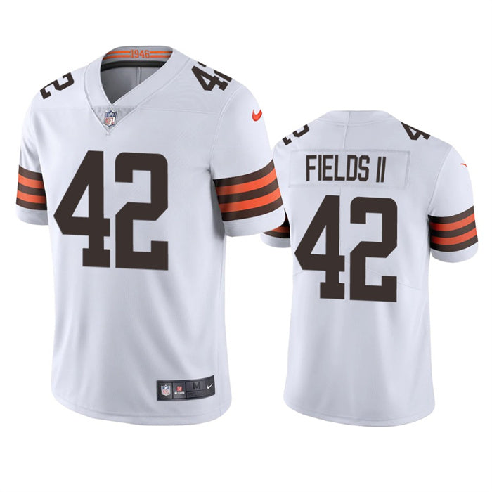 Cleveland Browns #42 Tony Fields II White Jersey