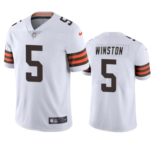 Cleveland Browns #5 Jameis Winston White Jersey