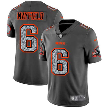 Cleveland Browns #6 Baker Mayfield 2019 Gray Fashion Static Jersey