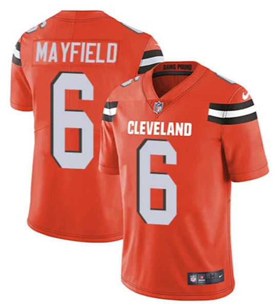 Cleveland Browns #6 Baker Mayfield Orange Jersey