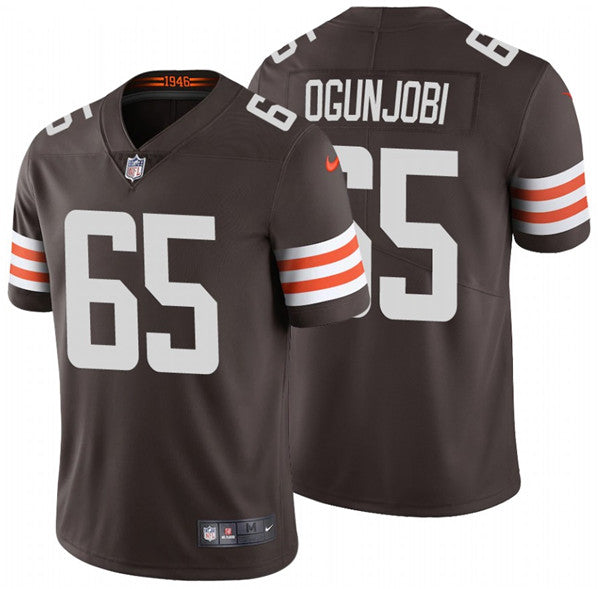 Cleveland Browns #65 Larry Ogunjobi 2020 New Brown Jersey