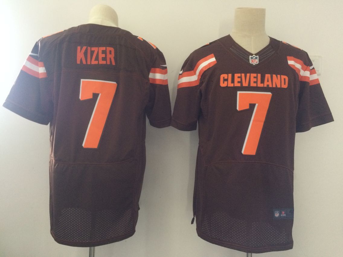 Cleveland Browns #7 DeShone Kizer Brown Team Color New Elite Jersey