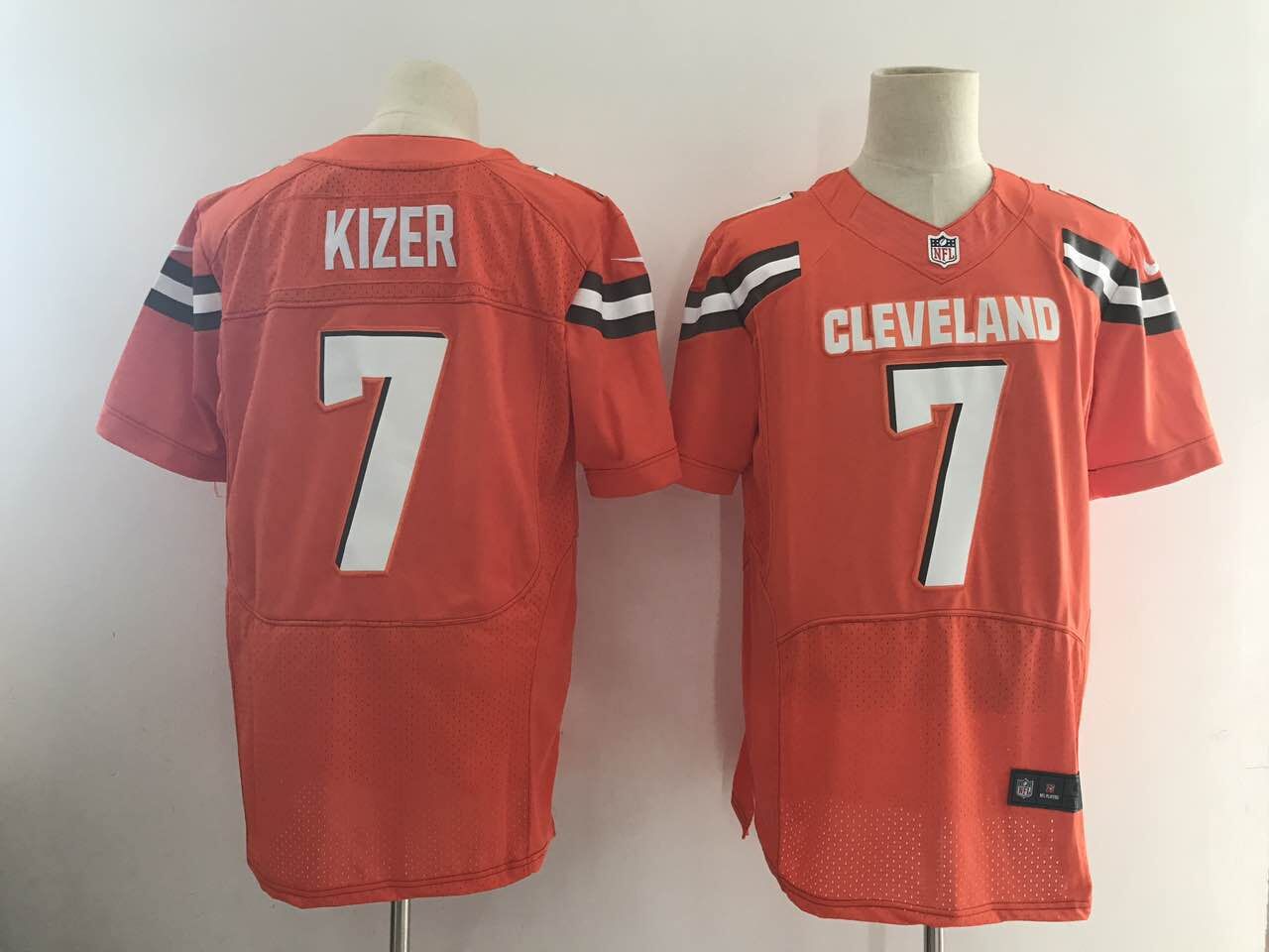 Cleveland Browns #7 DeShone Kizer Orange Alternate New Elite Jersey