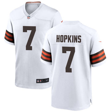 Cleveland Browns #7 Dustin Hopkins White Football Game Jersey