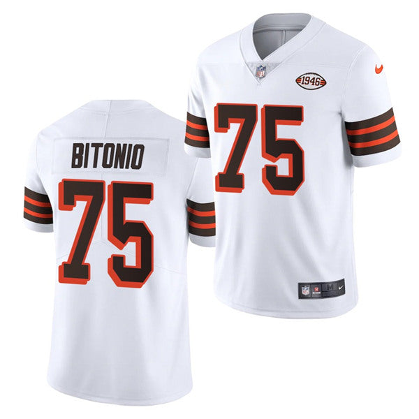 Joel Bitonio Cleveland Browns white jersey