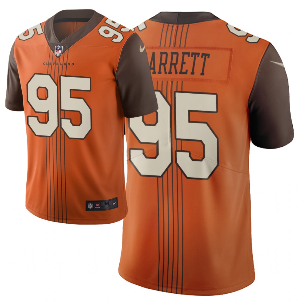 Cleveland Browns #95 Myles Garrett Brown 2019 City Edition Jersey