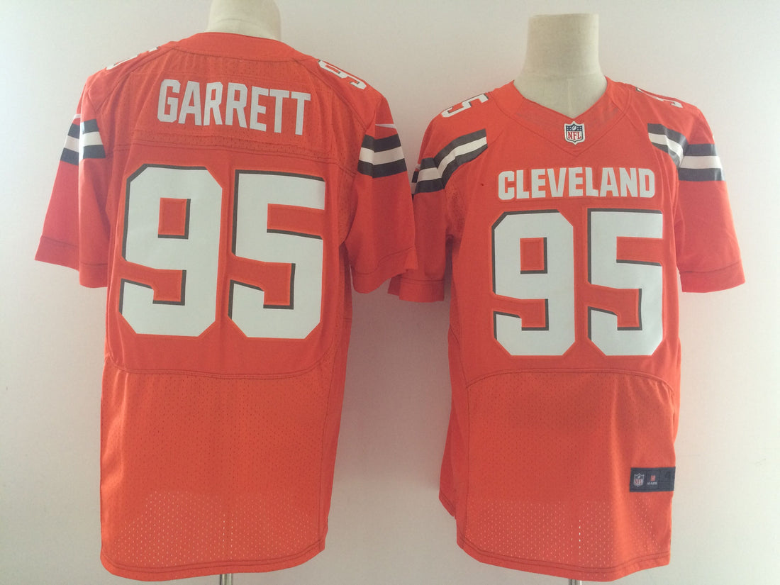 Cleveland Browns #95 Myles Garrett Orange 2017 Elite Jersey