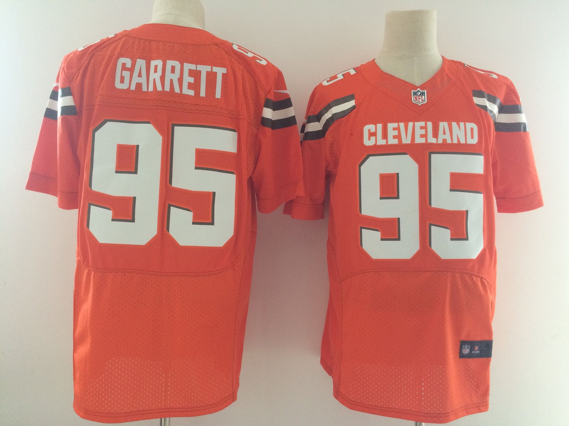 Cleveland Browns #95 Myles Garrett Orange 2017 Elite Jersey