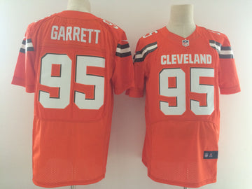 Cleveland Browns #95 Myles Garrett Orange 2017 Elite Jersey