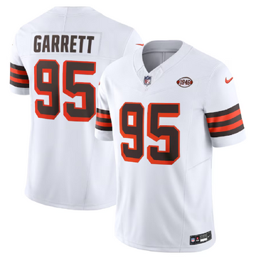 Myles Garrett Cleveland Browns white FUSE jersey