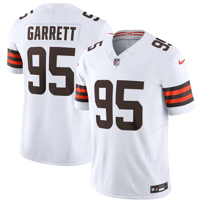 Myles Garrett Cleveland Browns white FUSE jersey