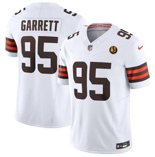 Myles Garrett Cleveland Browns white FUSE jersey