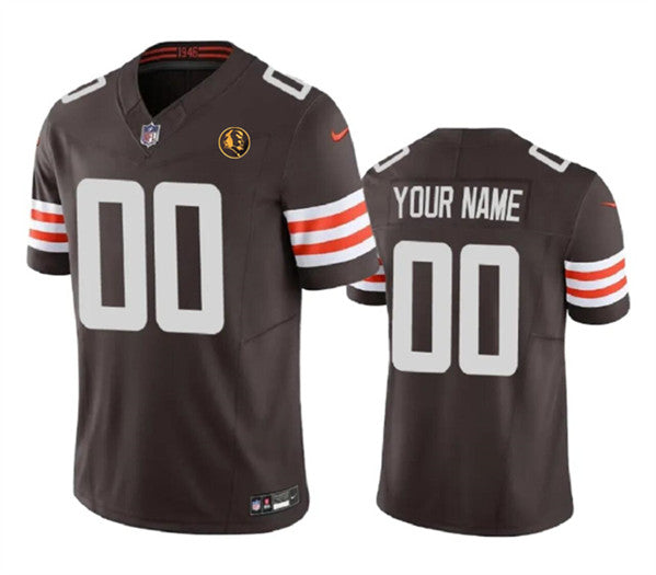 Custom Cleveland Browns brown FUSE jersey