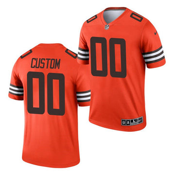 Custom Cleveland Browns orange Inverted Legend jersey