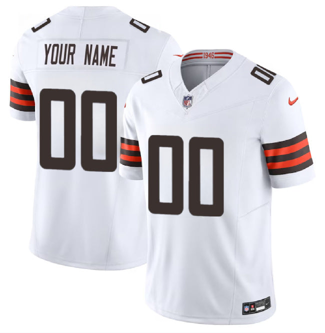 Custom Cleveland Browns white FUSE jersey