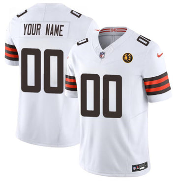 Custom Cleveland Browns white FUSE jersey