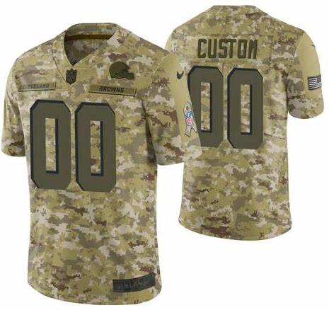 Cleveland Browns Customized Camo Salute To Service Jersey