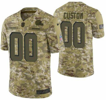 Cleveland Browns Customized Camo Salute To Service Jersey
