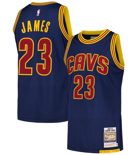 LeBron James Cleveland Cavaliers navy Throwback jersey
