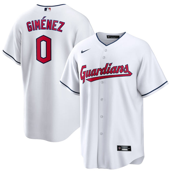 Andres Gimenez Cleveland Guardians white jersey
