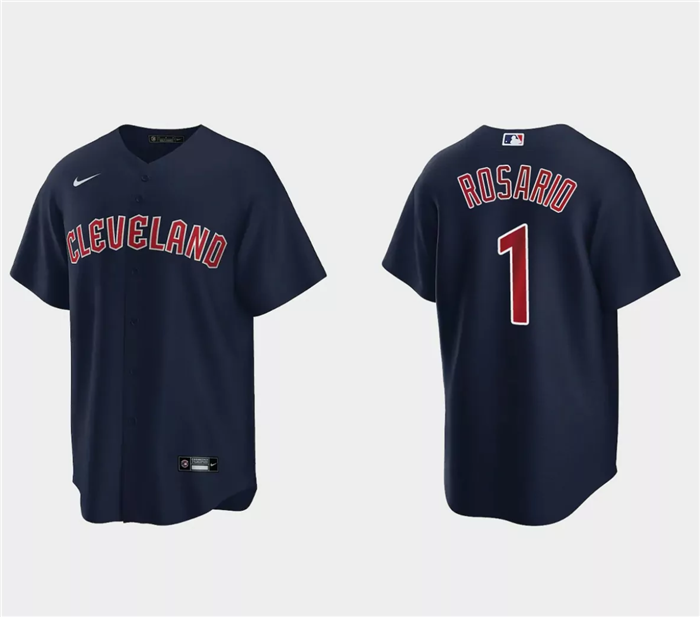 Amed Rosario Cleveland Guardians navy jersey