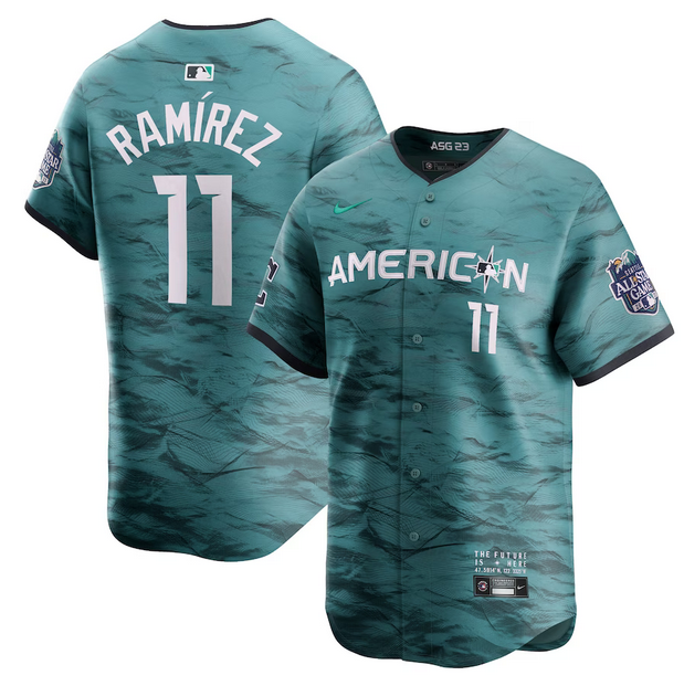Jose Ramirez Cleveland Guardians teal All-Star jersey