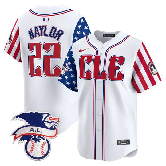 Josh Naylor Cleveland Guardians white jersey