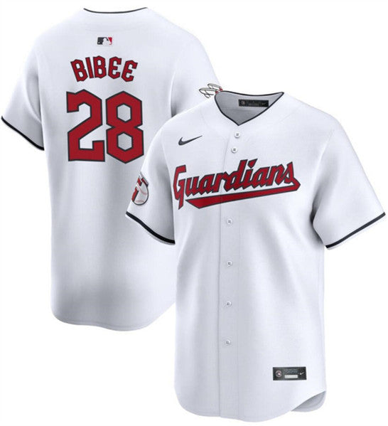 Tanner Bibee Cleveland Guardians white jersey