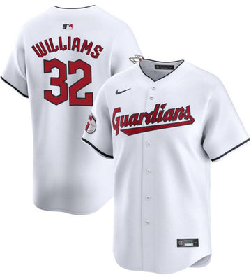 Gavin Williams Cleveland Guardians white jersey